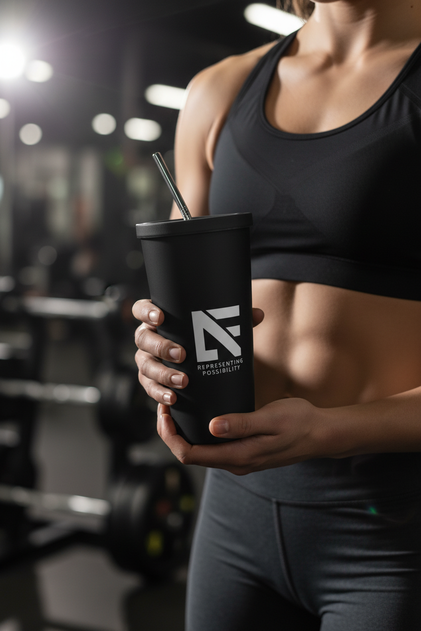 Absolute Fittness - Insulated Tumbler w/ Straw